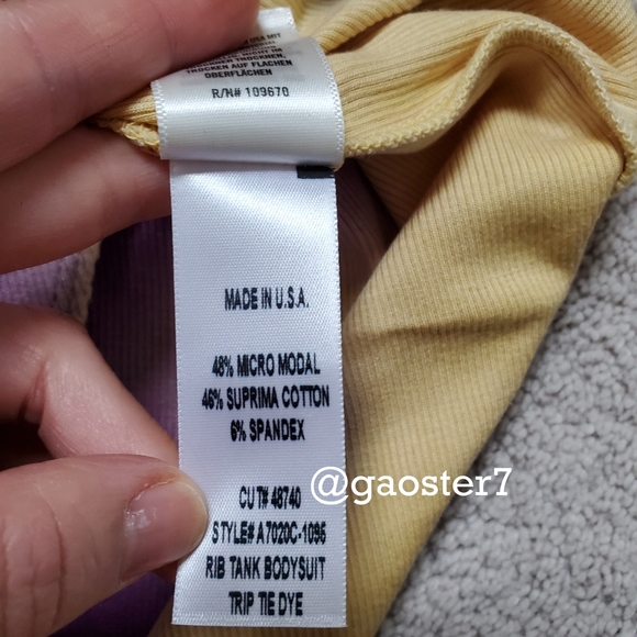 Agolde Ribbed Tank Bodysuit - Picture 10 of 10